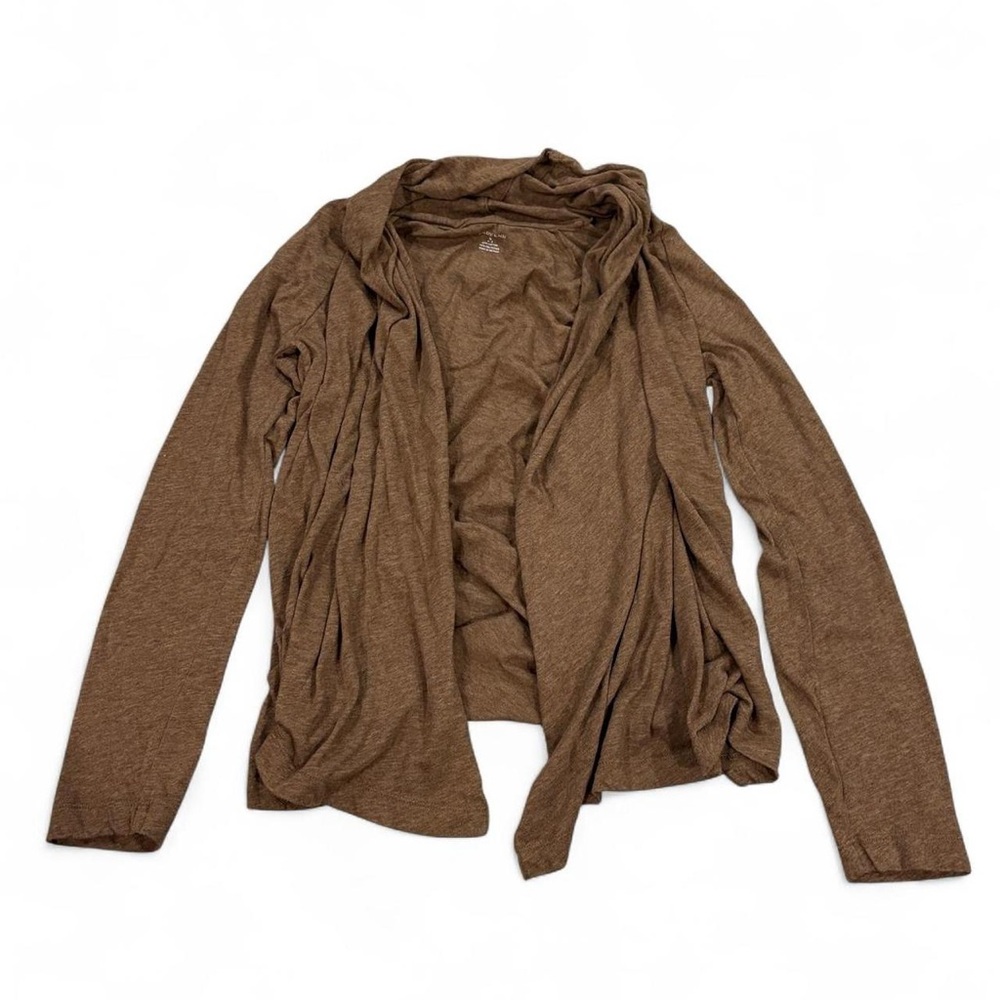 Lands’ End Shawl Collar Jersey Open Cardigan